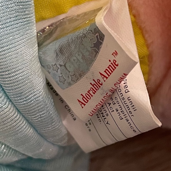 TY - BEANIE BOPPERS Adorable Annie Stuffed Plush Doll. 13” - Picture 6 of 8